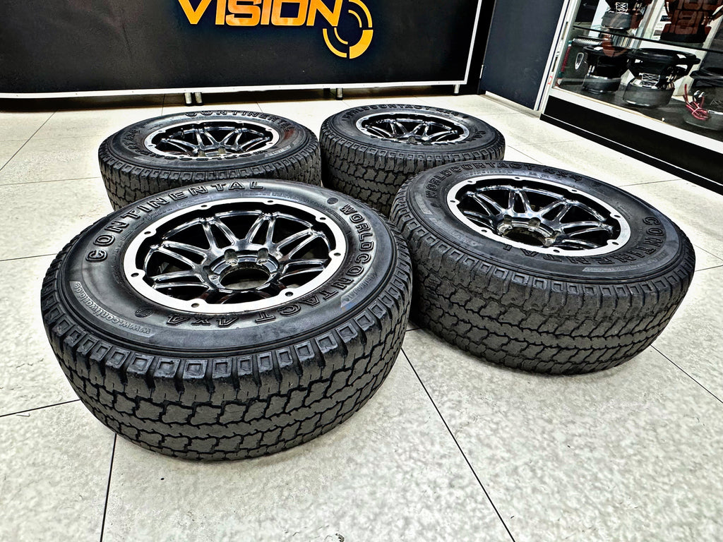 16” BAKKIE RIMS USED  WITH CONTI  TYRES