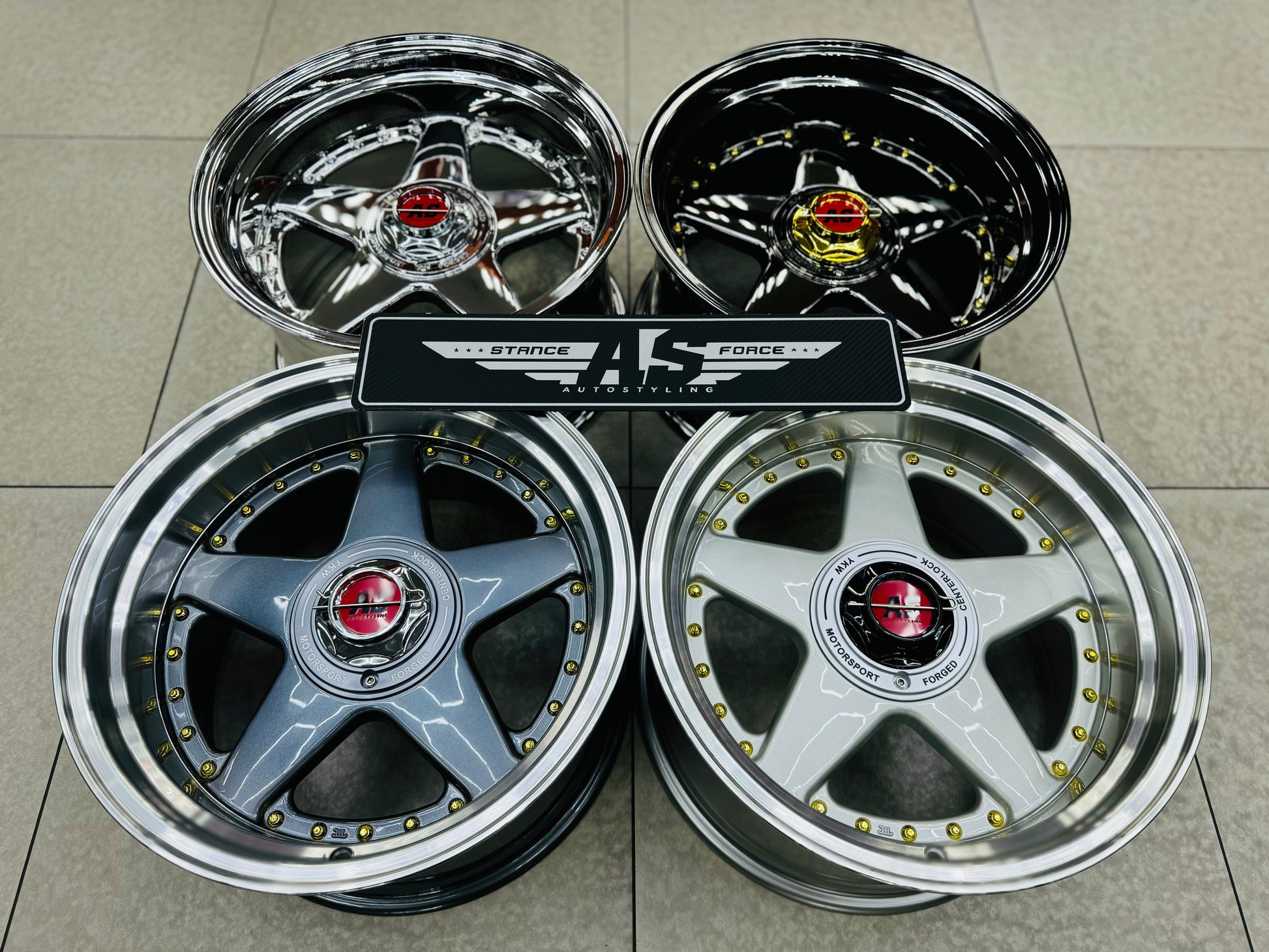 17” AS- 360 8.5/10j WHEELS