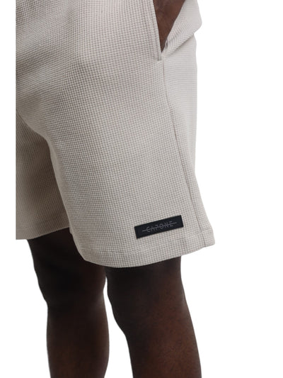 Capone Shorts Textured Basic Oatmeal