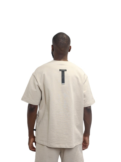Capone T-Shirt Lounge Wear Oversized Biscuit
