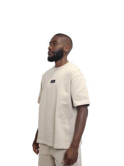 Capone T-Shirt Lounge Wear Oversized Biscuit