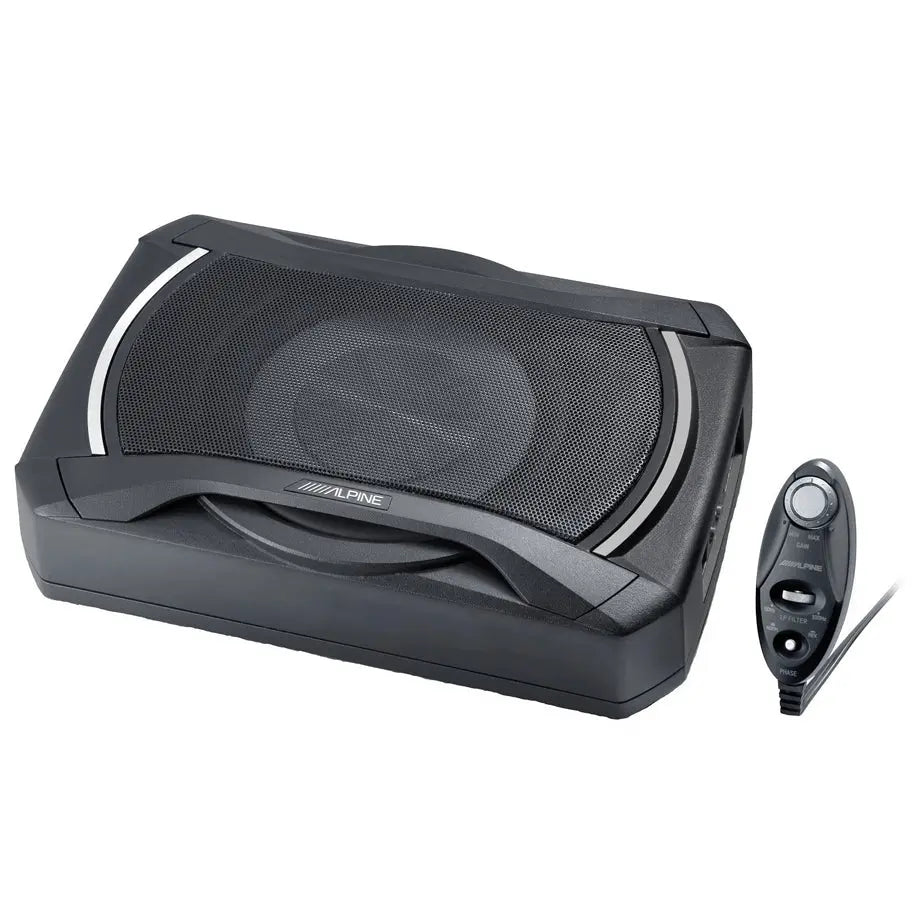 Alpine SWE-1080 8 Inch Compact Active Subwoofer