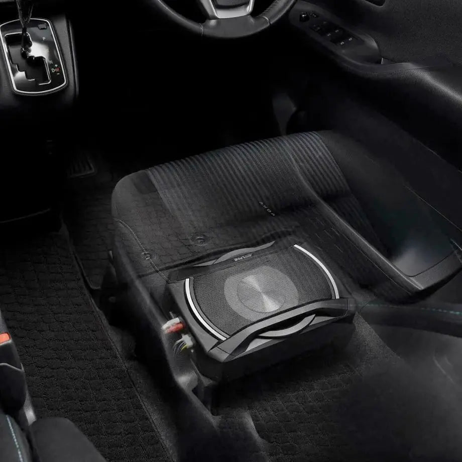 Alpine SWE-1080 8 Inch Compact Active Subwoofer