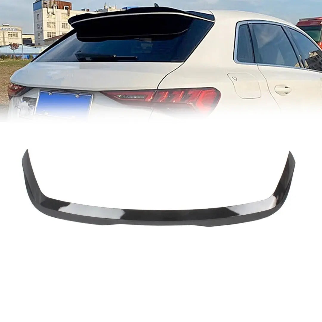 Audi A3 8Y (21-On) Gloss Black Maxton Style Roof Spoiler Extension