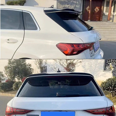 Audi A3 8Y (21-On) Gloss Black Maxton Style Roof Spoiler Extension