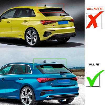 Audi A3 8Y (21-On) Gloss Black Oettinger Style Roof Spoiler