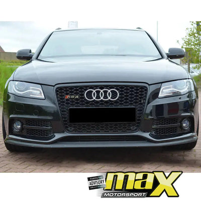 Audi A4 B8 (08-12) RS4 Style Gloss Black Upgrade Grille