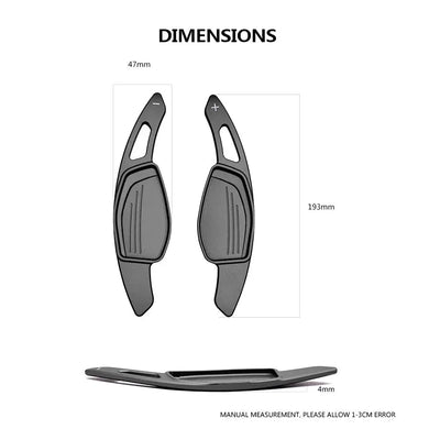 Audi Aluminium Paddle Shift Extensions - Type 3