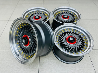 15” AS-SUPERFIN 4/100 & 4/114 MATT GREY   WHEELS