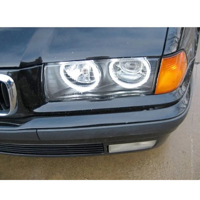 BM E36 Projector Headlight Single Function Cotton Angel Eye Rings