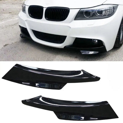 BM E90-3 Series Gloss Black Bumper Splitters (09-12)