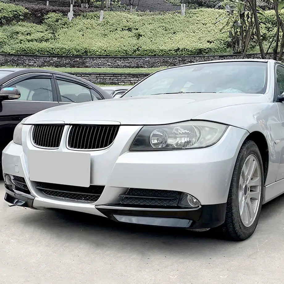 BM E90 3-Series Pre-LCI Gloss Black Front Bumper Splitters (05-08)