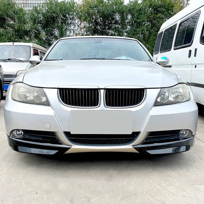 BM E90 3-Series Pre-LCI Gloss Black Front Bumper Splitters (05-08)