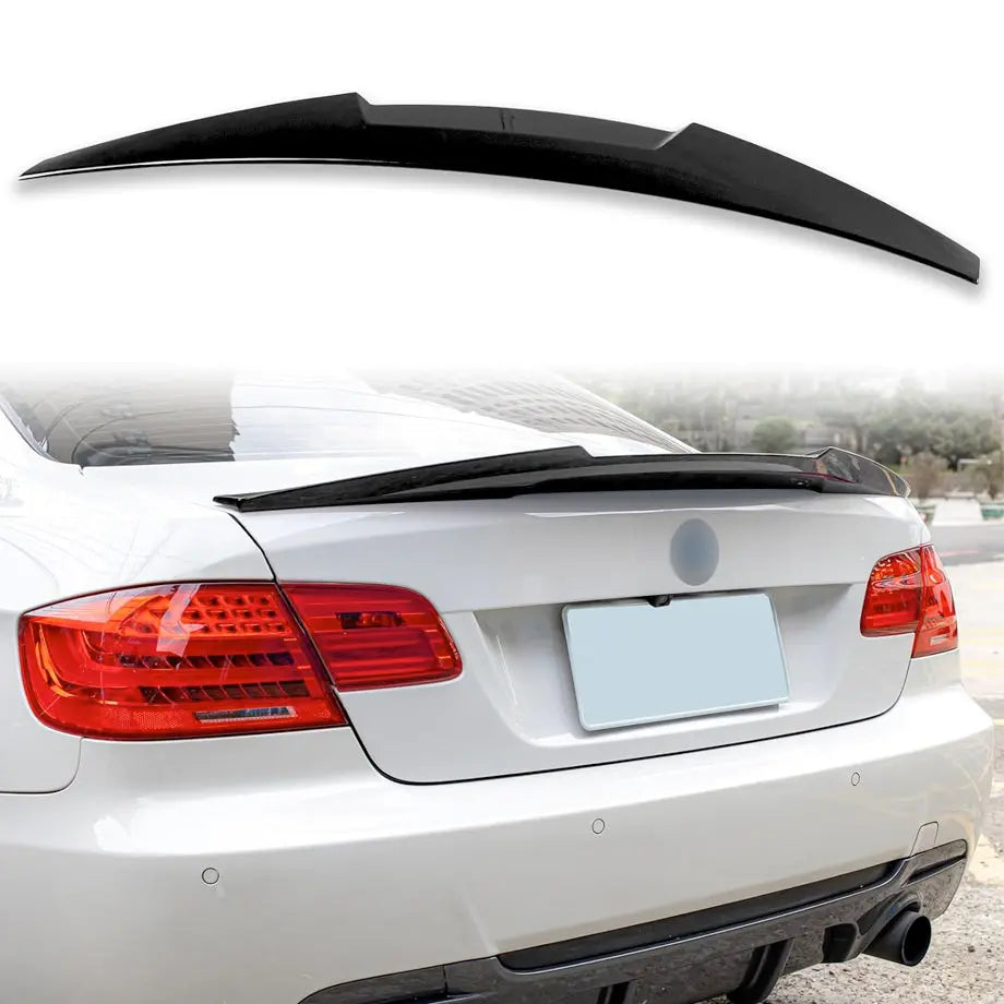 BM E92 Coupe M4 Style Gloss Black Plastic Boot Spoiler
