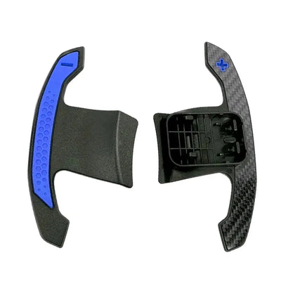 BM F-Series Carbon Fibre Paddle Shift Extensions - Blue