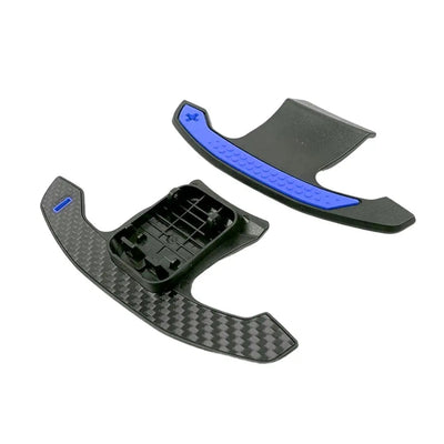 BM F-Series Carbon Fibre Paddle Shift Extensions - Blue