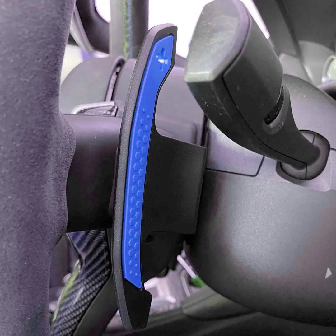 BM F-Series Carbon Fibre Paddle Shift Extensions - Blue