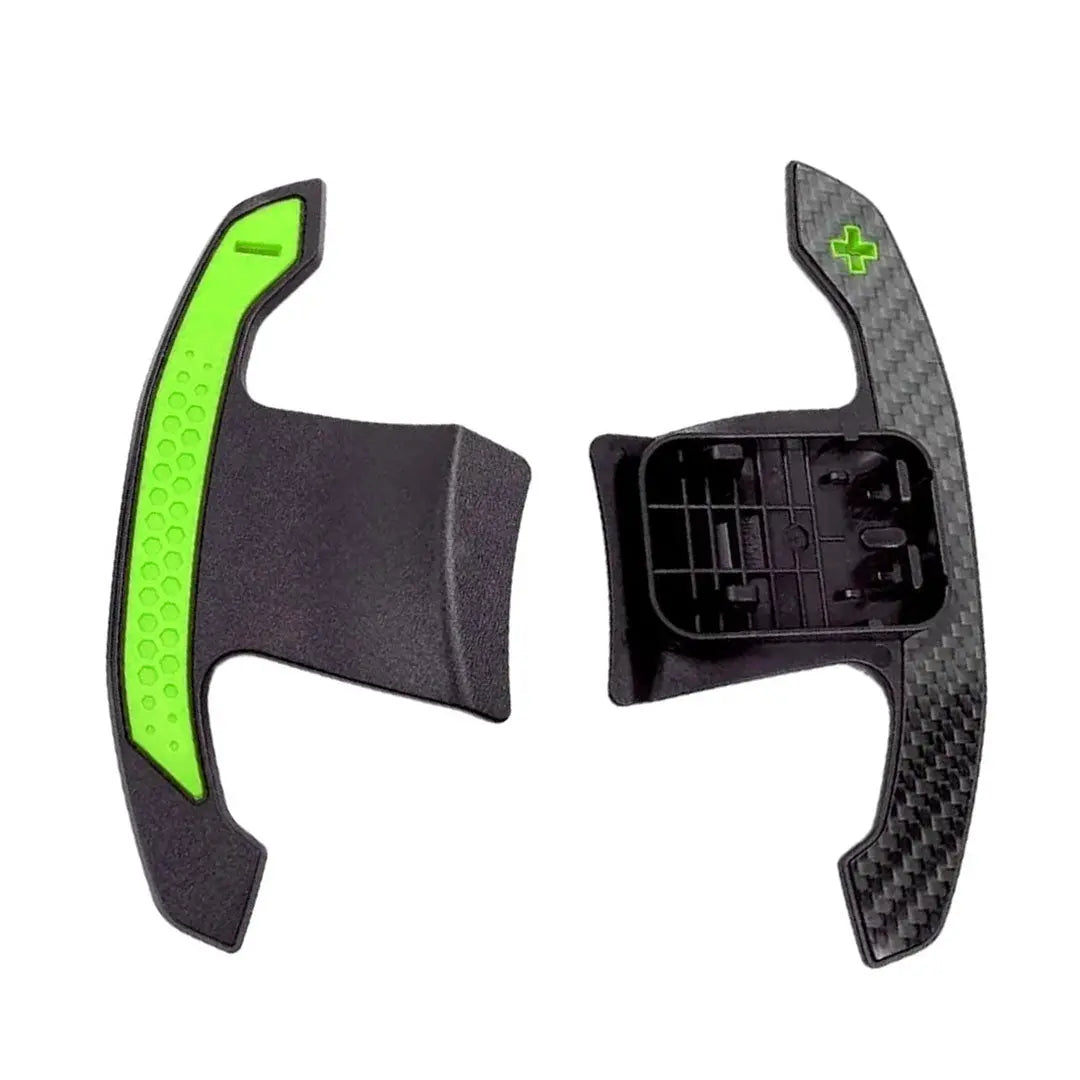 BM F-Series Carbon Fibre Paddle Shift Extensions - Green