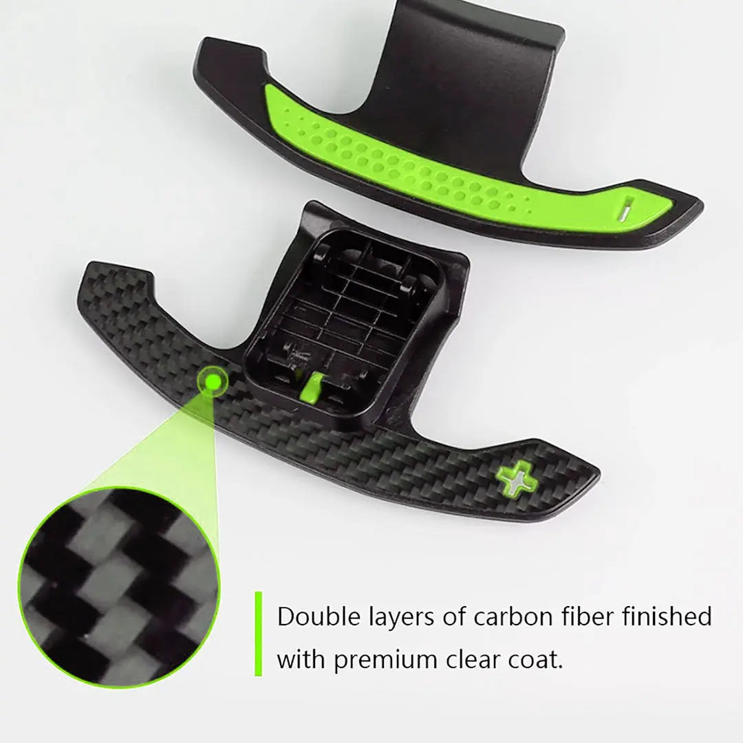 BM F-Series Carbon Fibre Paddle Shift Extensions - Green