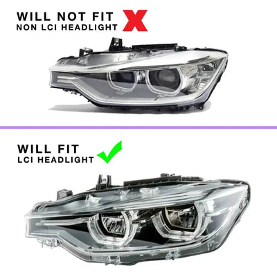 BM F30 LCI (16-18) Lemon Yellow DRL LED Headlight Modules