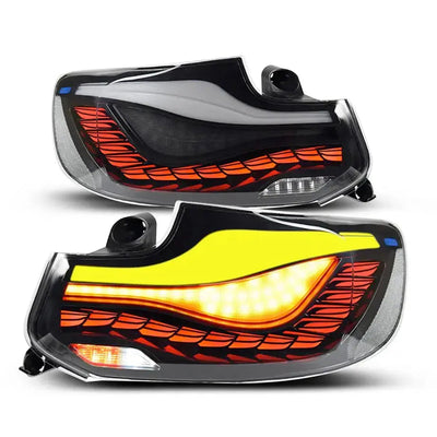 BM F22 / F23 2-Series CS Style OLED Sequential Smoked Black Taillights