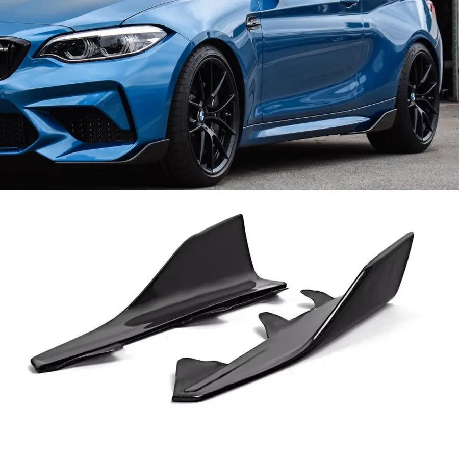 BM F22 / F87 M2 Gloss Black Side Skirt Splitter Extension