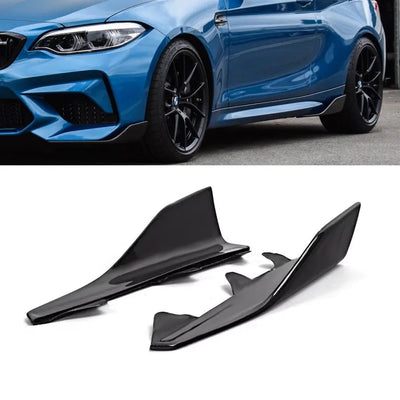 BM F22 / F87 M2 Gloss Black Side Skirt Splitter Extension