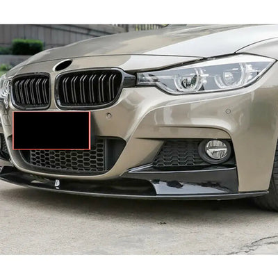 BM F30 3-Series (12-19) Gloss Black 4-Piece Front Spoiler