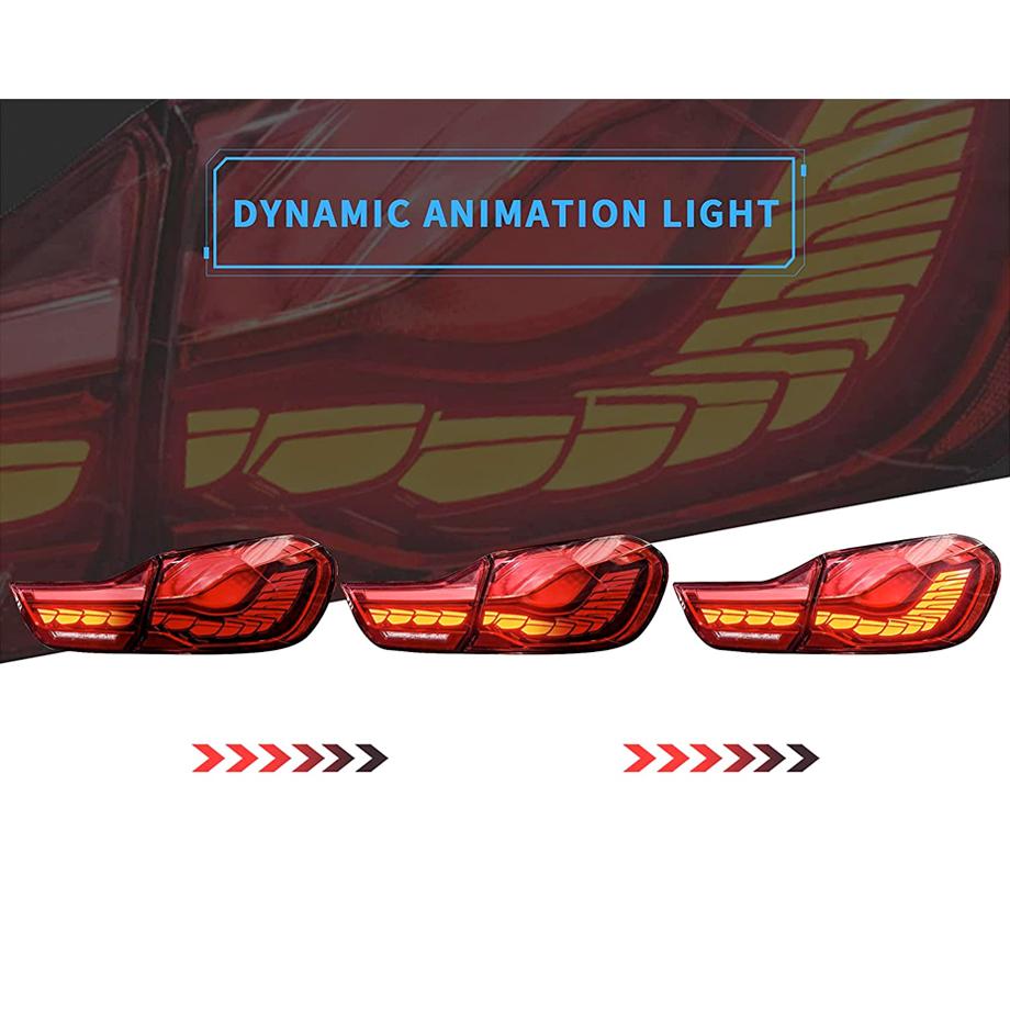 BM F32 / F33 / F36 4-Series CS Style OLED Sequential Red Taillights (14-20)