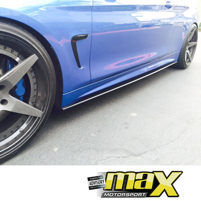 BM F80/F82 (M3/M4) Gloss Black Plastic Side Skirt Extension