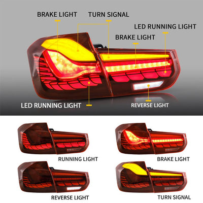 BM F80 M3 CS Style OLED Sequential Red Taillights