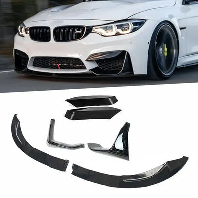 BM F80 M3 / F82 M4 Performance Style Gloss Black 6-Piece Front Spoiler