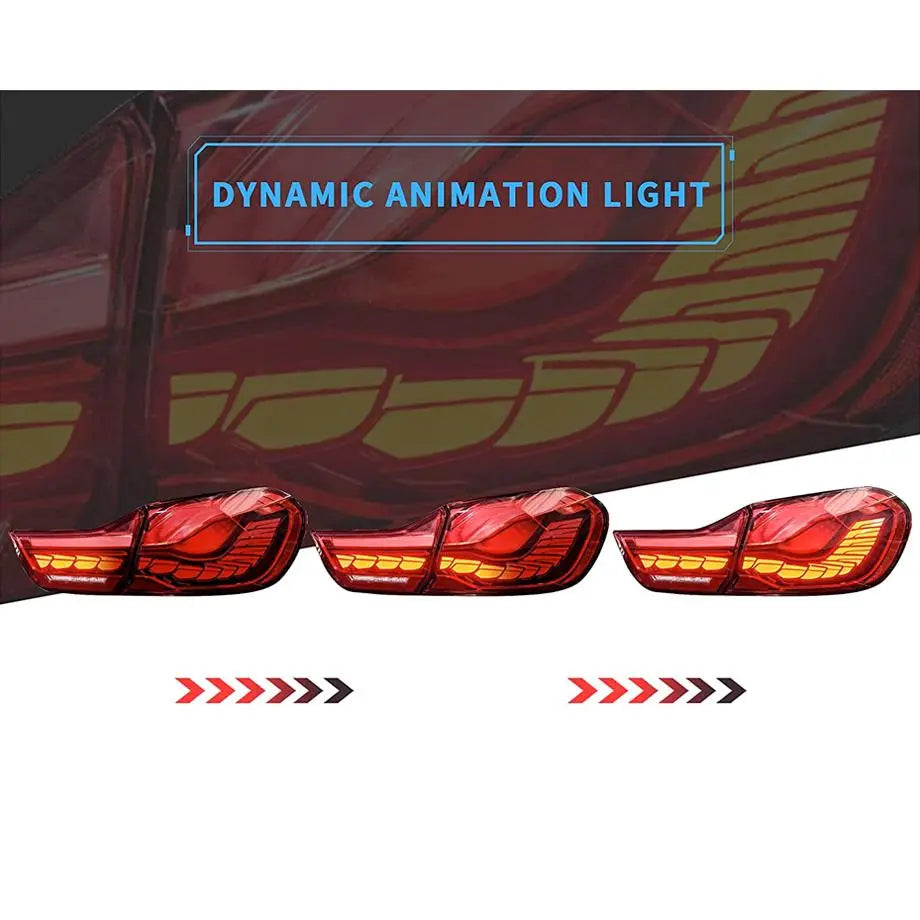 BM F82 / F83 M4 CS Style OLED Sequential Red Taillights