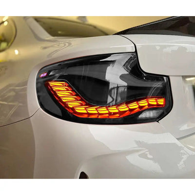 BM F87 M2 CS Style OLED Sequential Smoked Black Taillights
