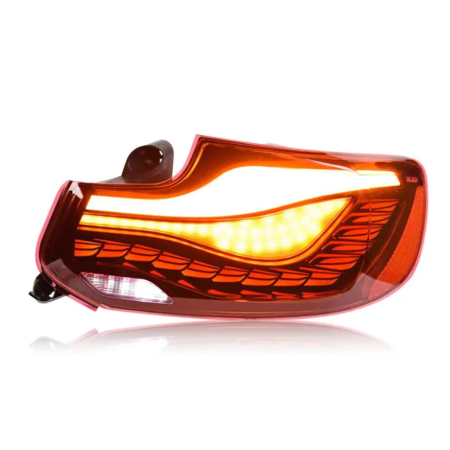 BM F87 M2 CS Style OLED Sequential Smoked Red Taillights
