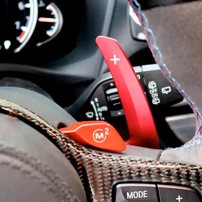 BM G-Series / X-Series Aluminium Paddle Shift Extensions (Red)