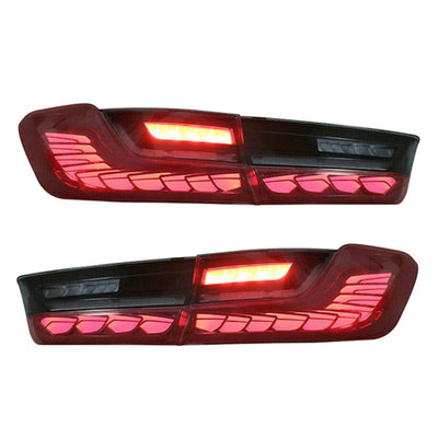 BM G20 3-Series CS Style OLED Sequential Smoked Red Taillights