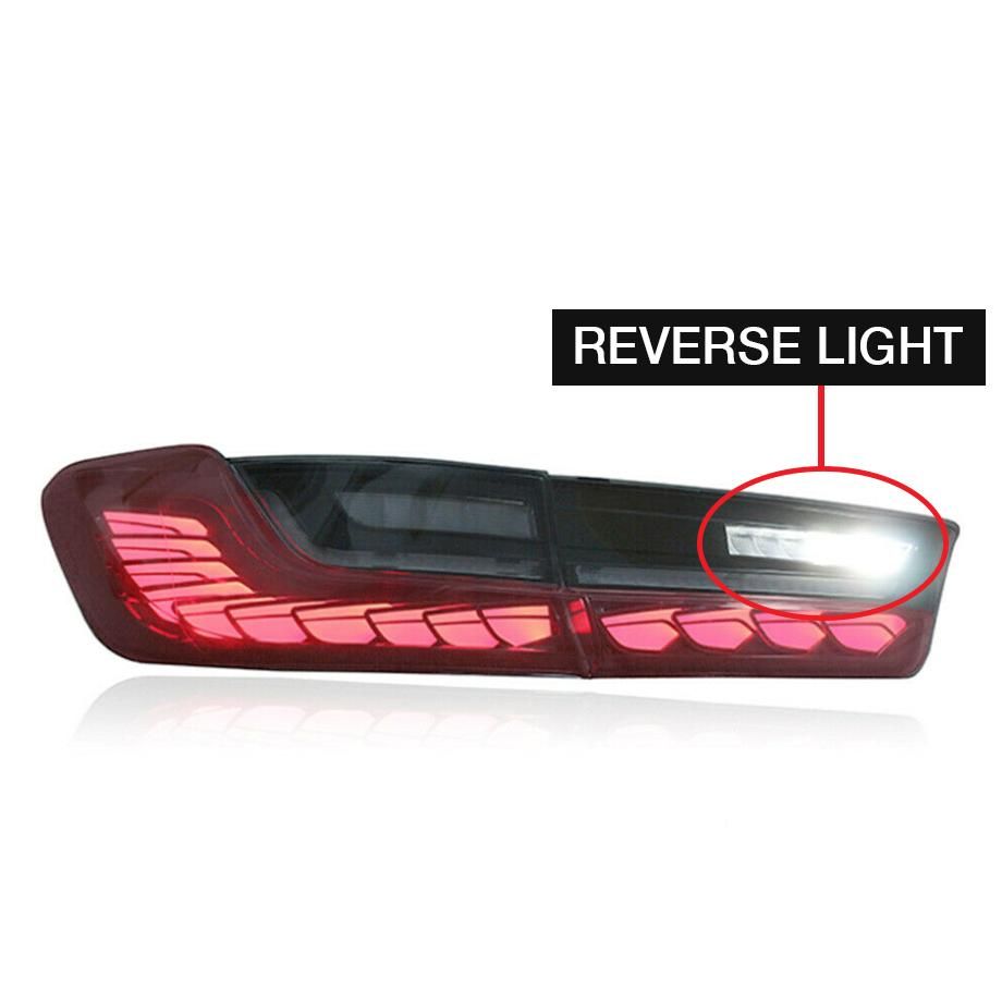 BM G20 3-Series CS Style OLED Sequential Smoked Red Taillights
