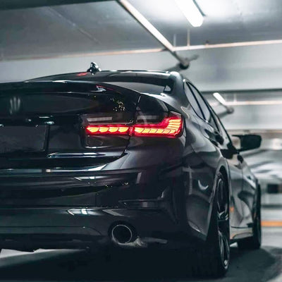 BM G20 3-Series CS Style OLED Sequential Smoked Red Taillights