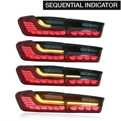 BM G20 3-Series CS Style OLED Sequential Smoked Red Taillights