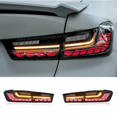 BM G20 3-Series CS Style OLED Sequential Smoked Black Taillights