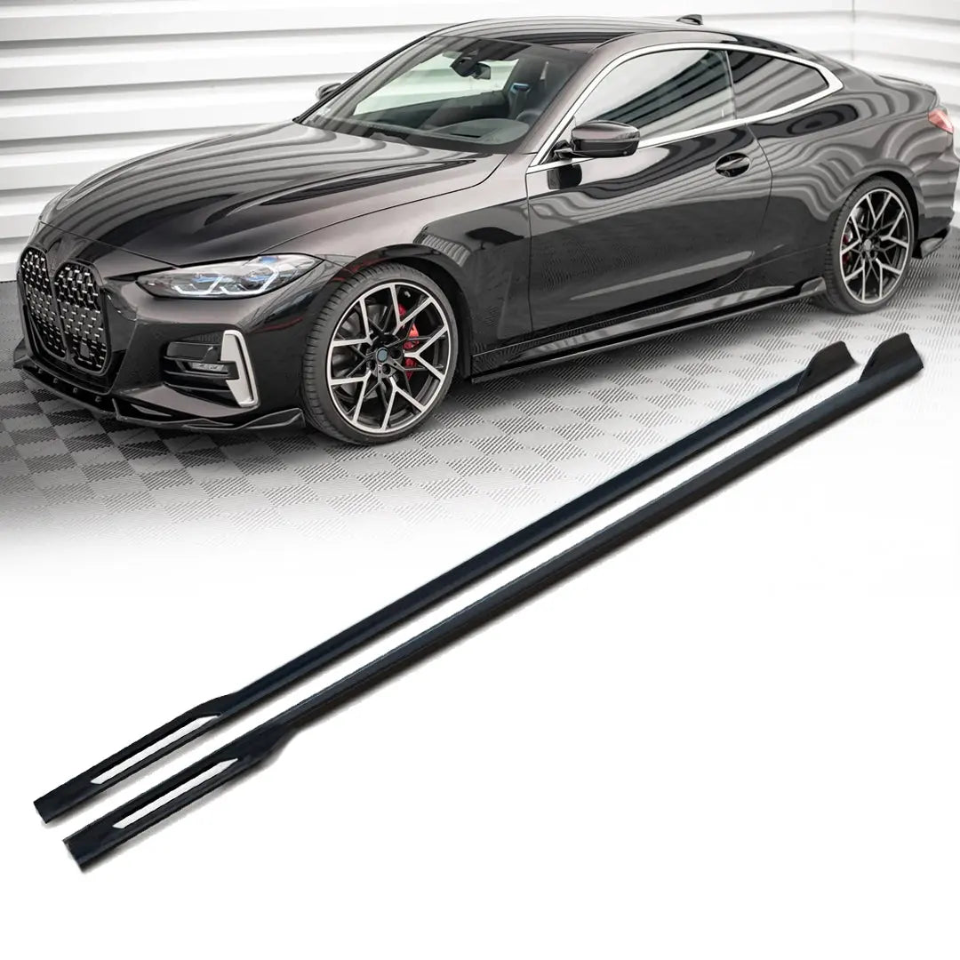 BM G22 4-Series (20-On) Gloss Black Performance Style Side Skirt Extensions
