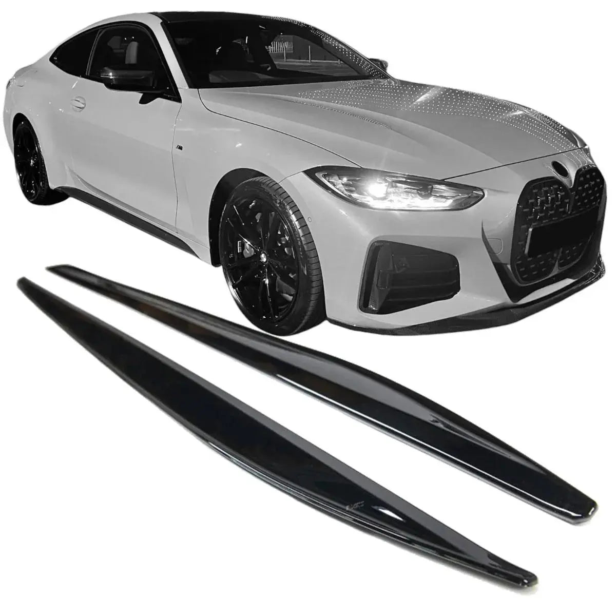 BM G22 4-Series (20-On) Gloss Black Performance Style Side Skirts Extensions