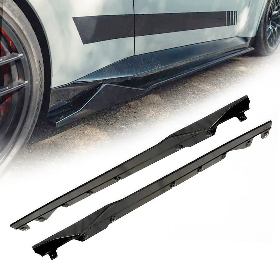 BM G42 2-Series Gloss Black Performance Style Side Skirts (22-On)