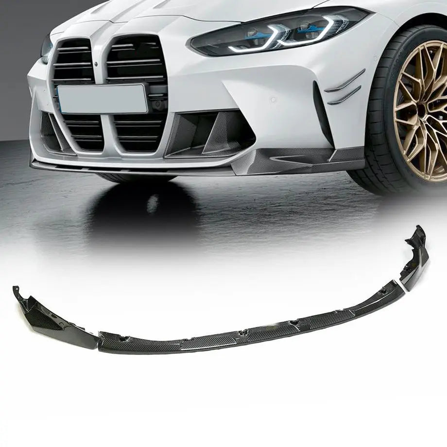 BM G80 / G82 (M3/M4) Carbon Fibre Performance Style 3-Piece Front Spoiler