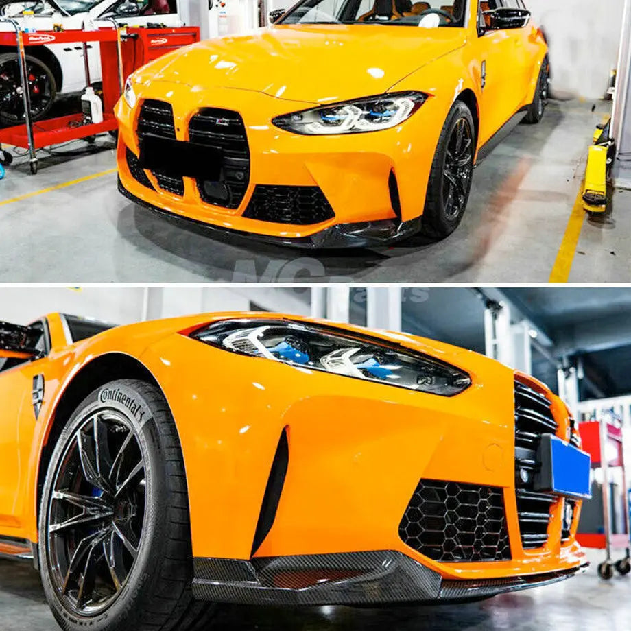 BM G80 / G82 (M3/M4) Carbon Fibre Performance Style 3-Piece Front Spoiler