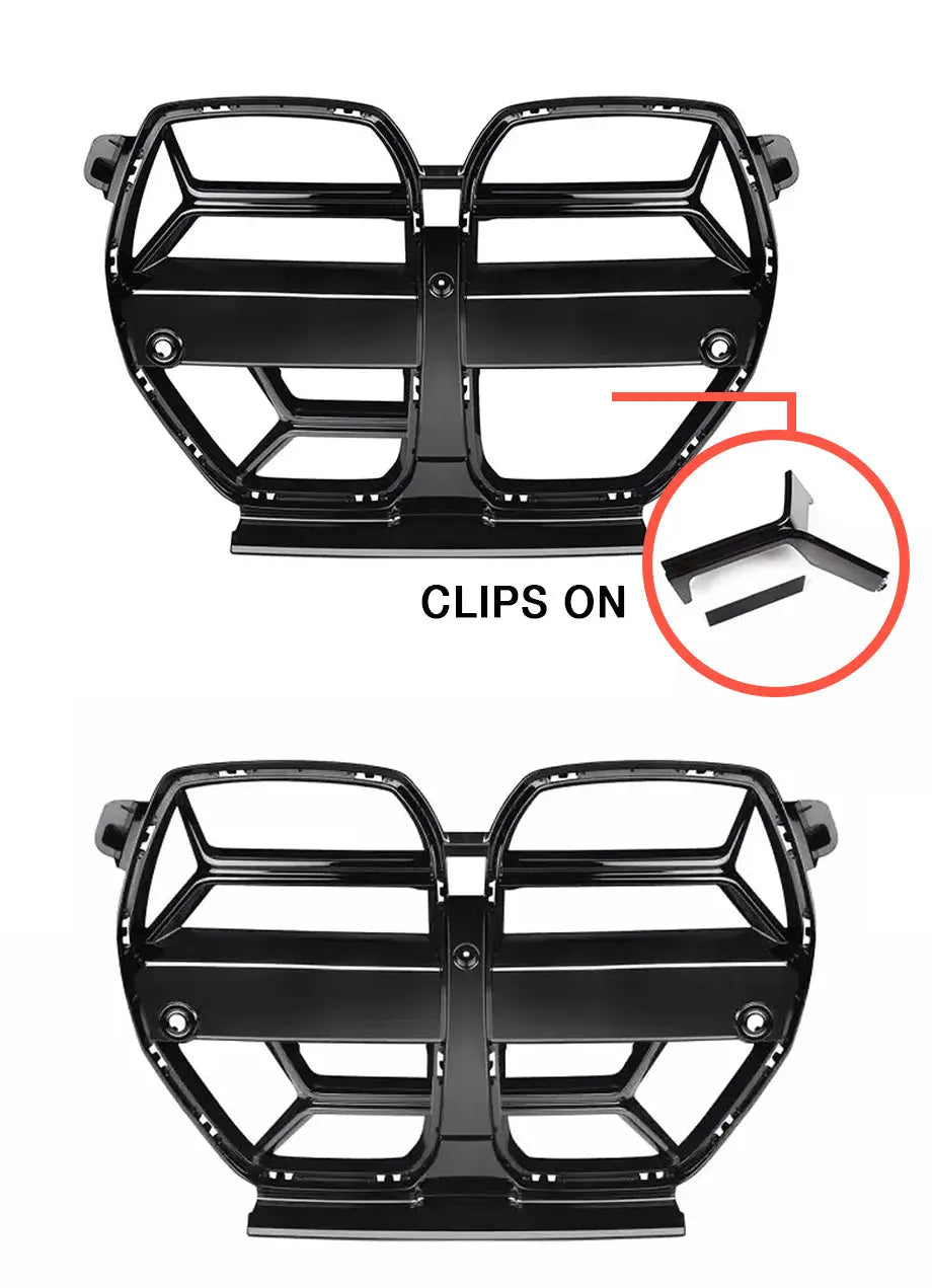 BM G80 / G82 Piano Black CSL Style Kidney Grille