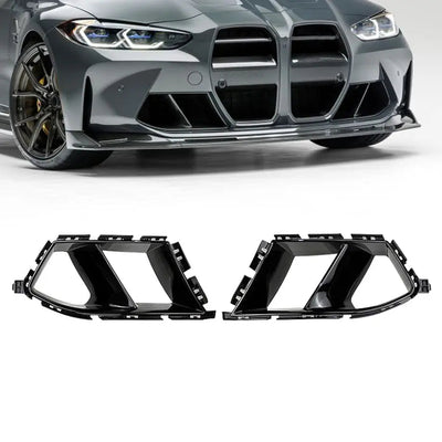 BM G80 / G82 (M3/M4) Gloss Black Performance Style Front Bumper Air Vent Covers