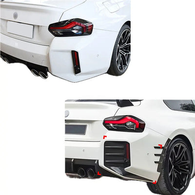 BM G87 M2 Performance Style Gloss Black Rear Bumper Inserts
