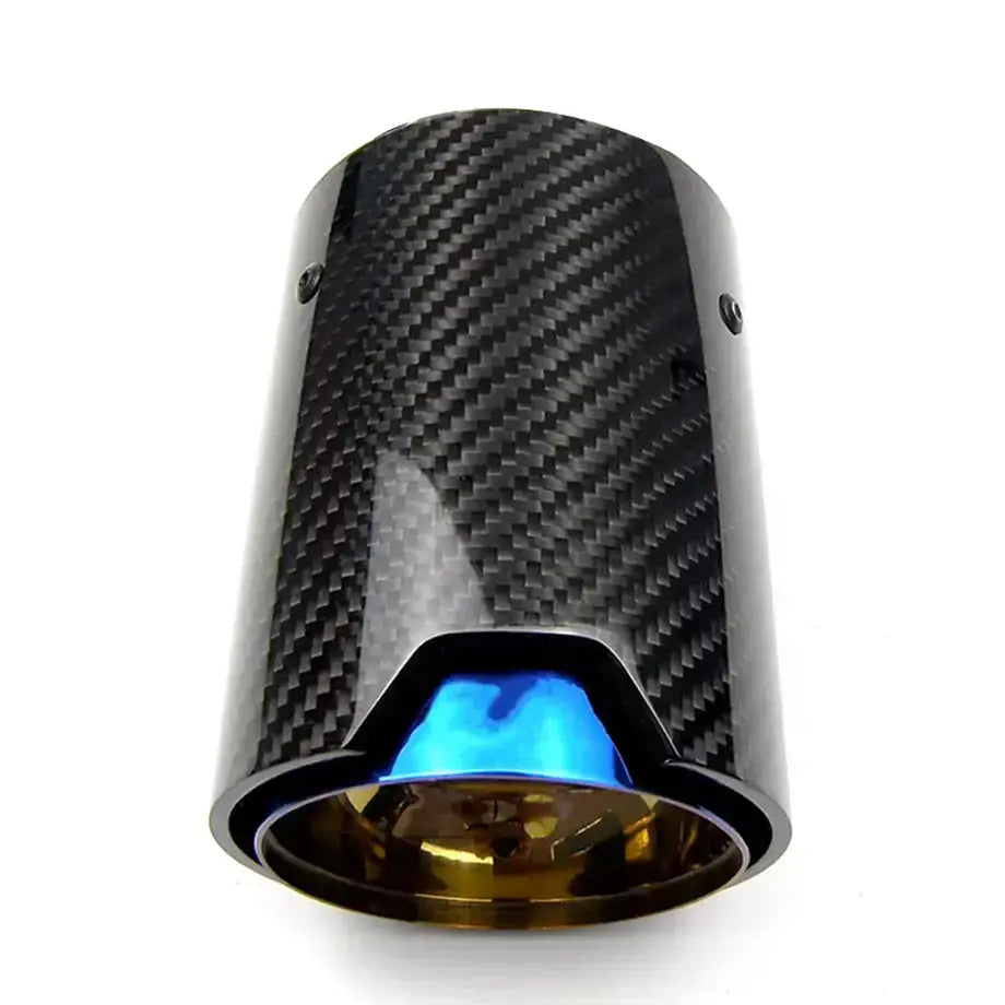 BM M-Series Performance Style Carbon Fibre Exhaust Tail Pipes - (70mm)